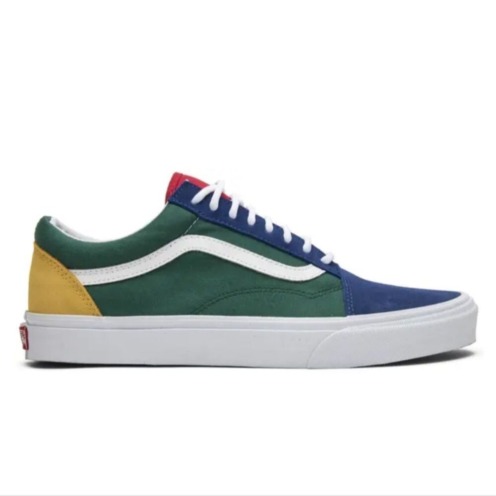 Vans Old Skool Yacht Club Multicolor Suede & Canvas Sneakers - Size 6 Womens